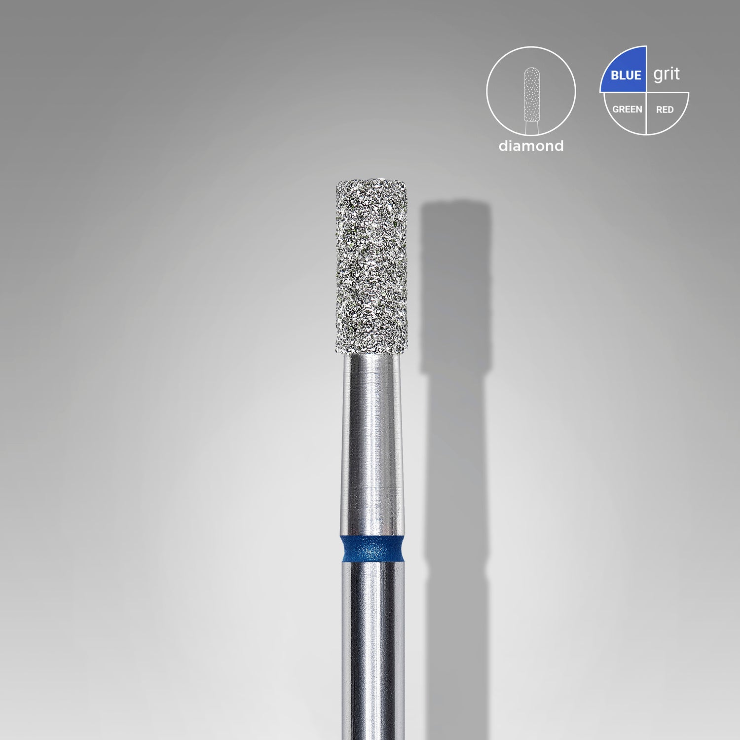 STALEKS Diamentowy Frez Walec Niebieski EXPERT 2,5 mm (FA20B025/6)