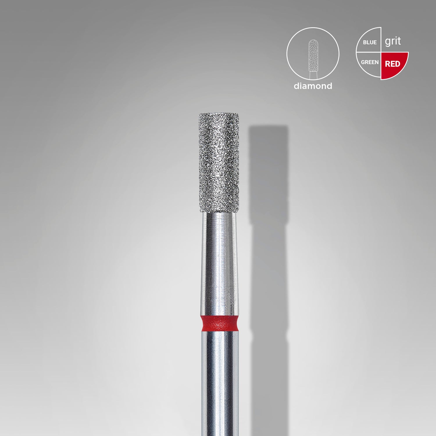 STALEKS Diamentowy Frez Walec Czerwony EXPERT 2,5 mm (FA20R025/6)