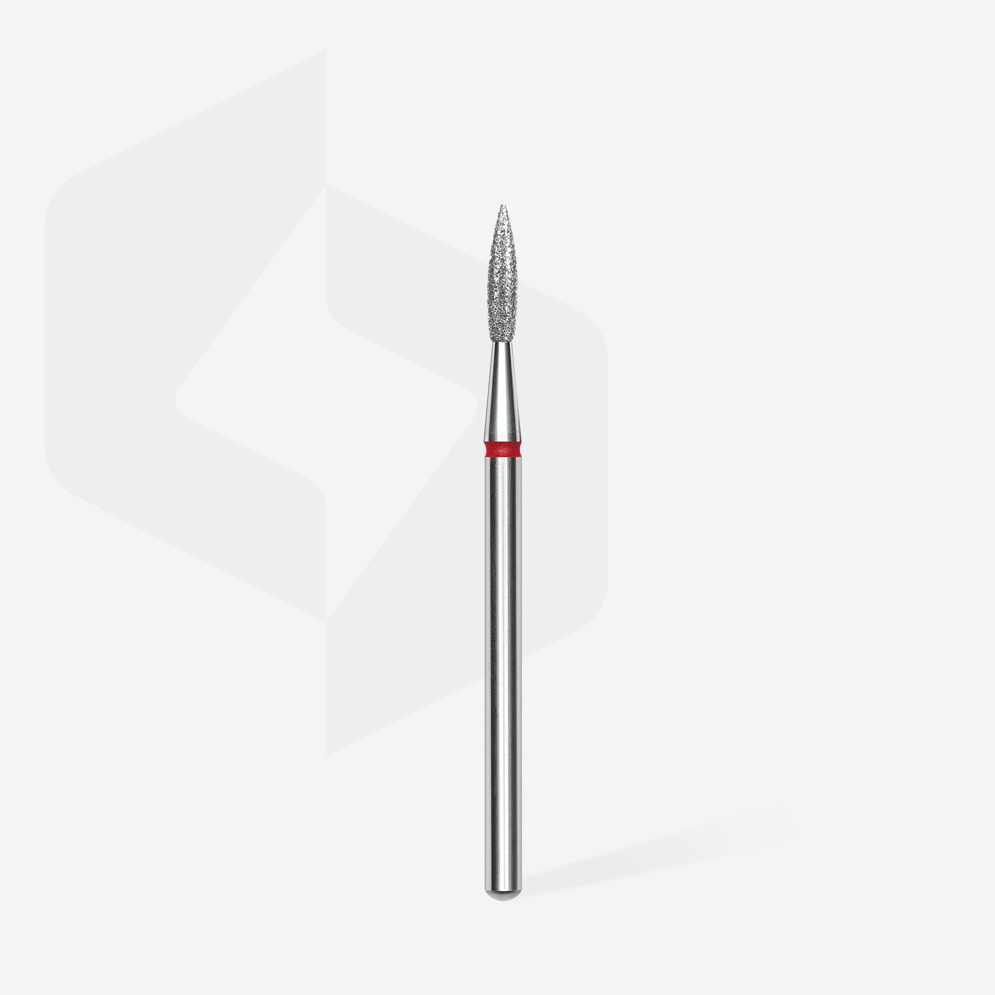 Frez diamentowy STALEKS szpiczasty płomień czerwony EXPERT 2,3 mm (FA11R023/8)