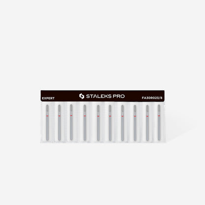 STALEKS Diamentowa Frezarka Zaokrąglony Walec Czerwona 2,3mm (FA30R023/8)