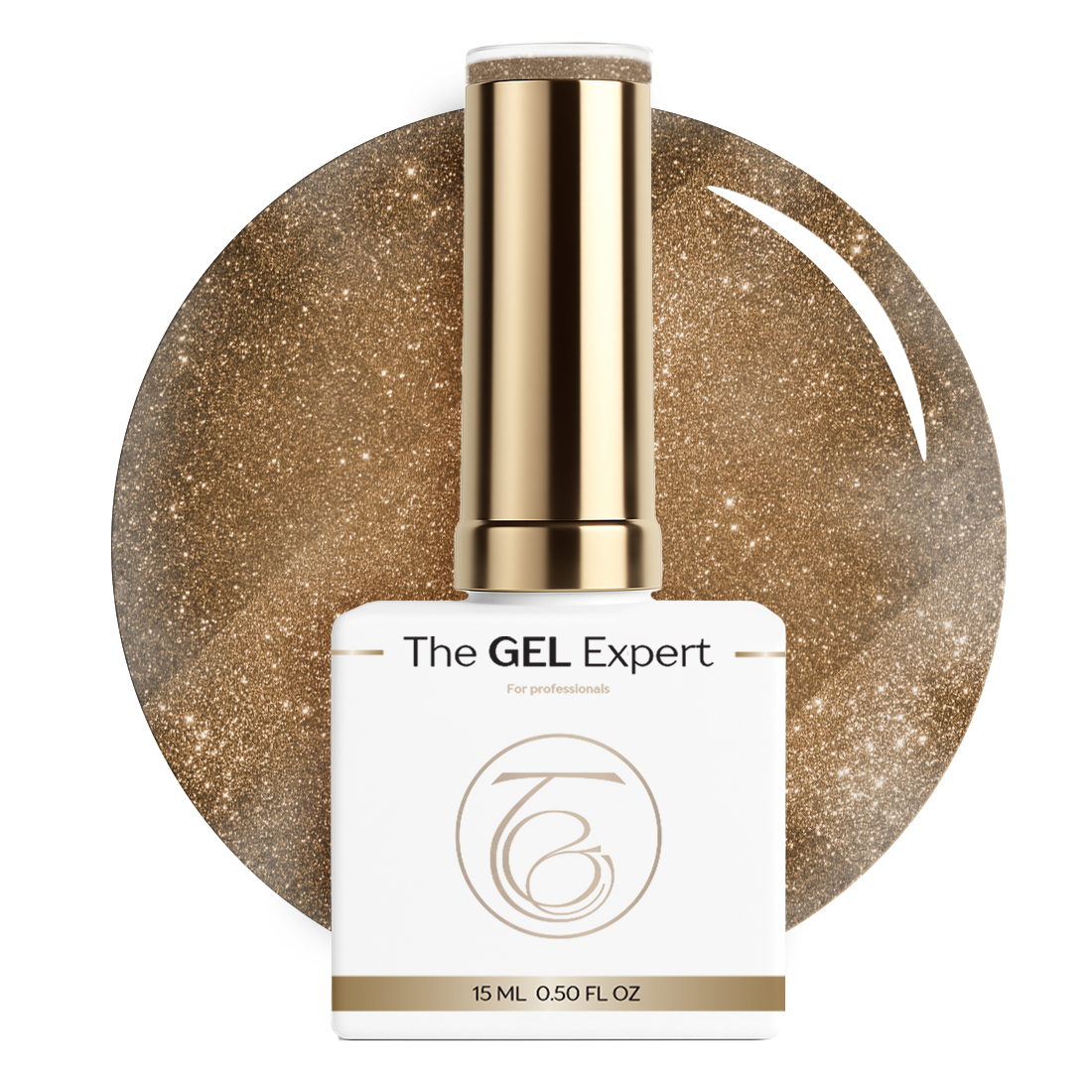 Żelowy lakier hybrydowy Gel Expert - Sparkle Gold