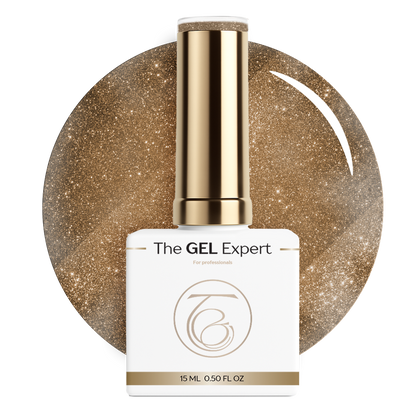 Żelowy lakier hybrydowy Gel Expert - Sparkle Gold